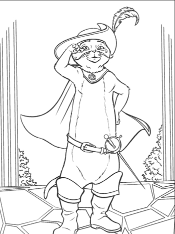 Coloriages Chat Potté: Shrek