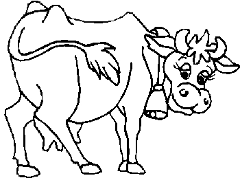 Coloriages de la ferme: vaches