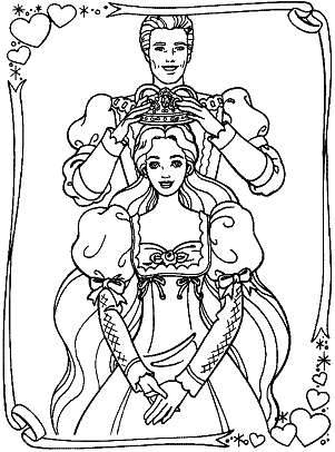 COloriages de princesses. Princesses  colorier