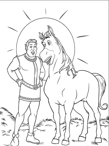 Coloriages Shrek 2