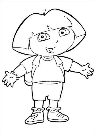 Dora coloriages
